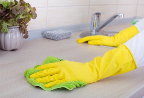 Harrow cleaner servicing a bright and well-kept commercial space