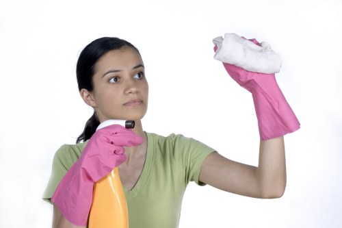 Thorough cleaning team working in a Harrow property