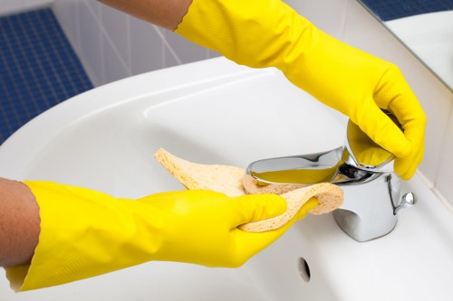 High-touch surface disinfection in an office environment